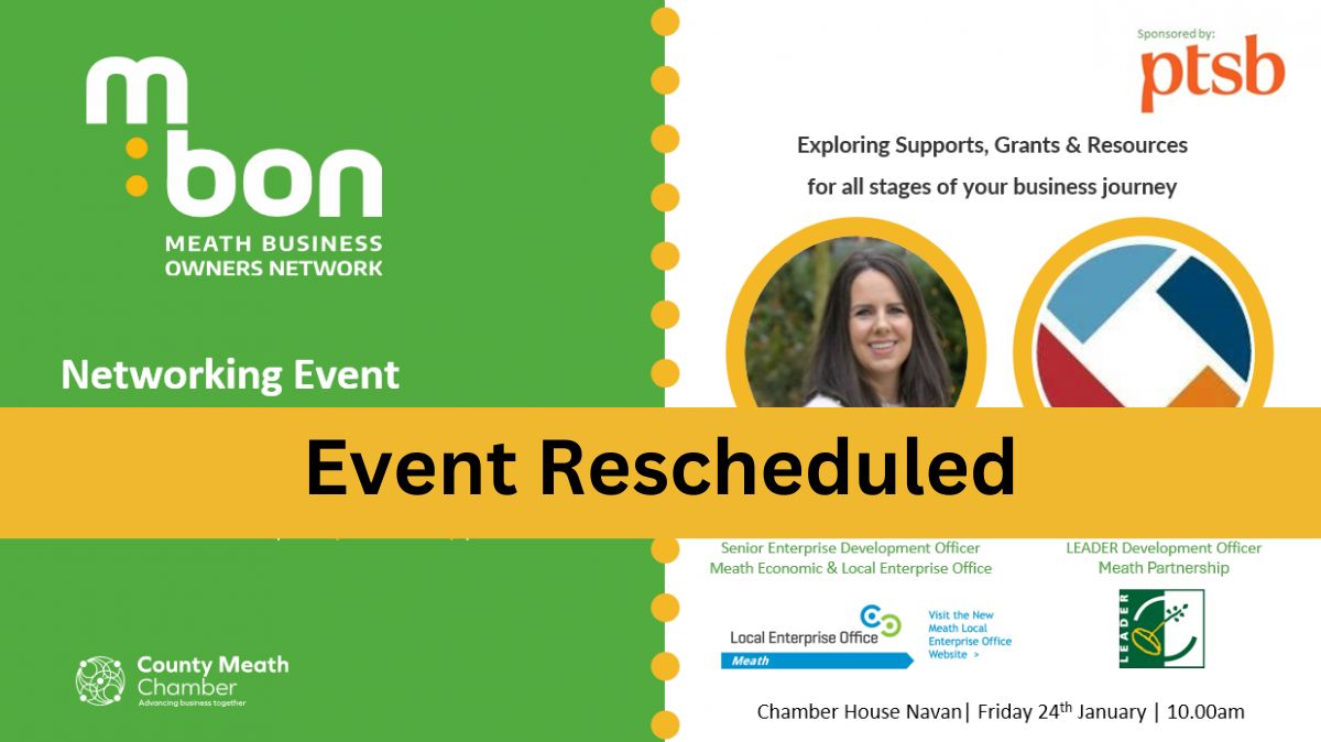 Meath Business Owners Network January 2025 - Rescheduled!