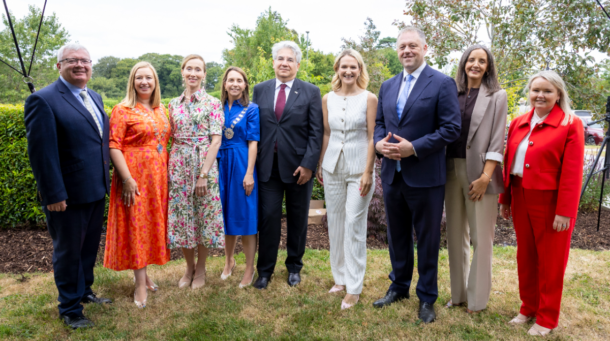Flag Raising Civic Reception at Buvinda House to mark County Meath's participation in Ireland's Presidency of the Council of the European Union