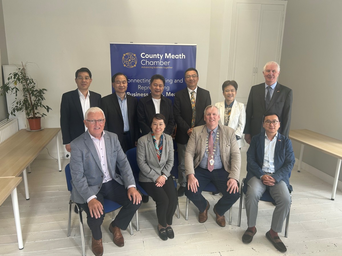 Chinese Delegation Visits County Meath Chamber Building's Navan