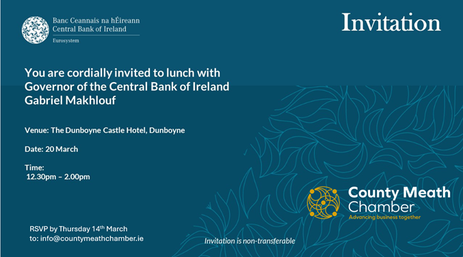 Lunch with the Governor of the Central Bank of Ireland Gabriel Makhlouf