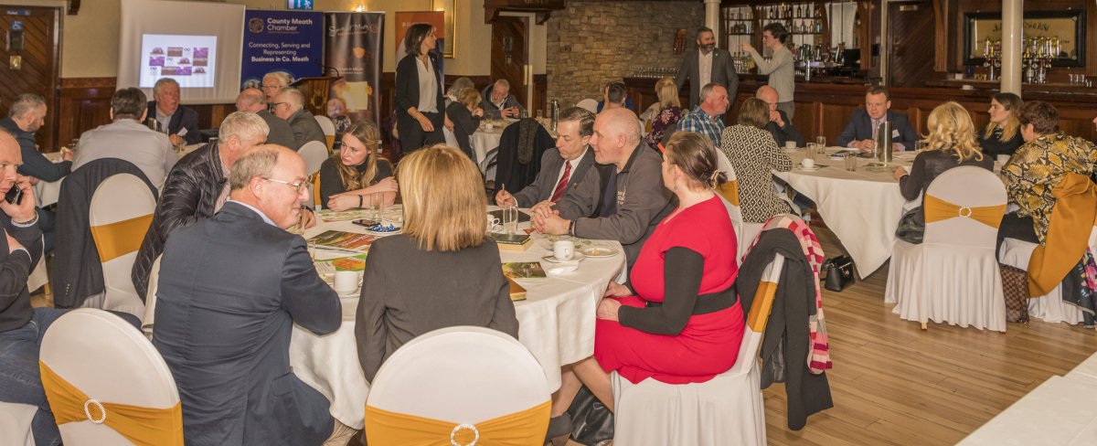 A large gathering at Meath Chambers February Business Lunch event in The Darnley Lodge Hotel Athboy on Thursday 28th February.