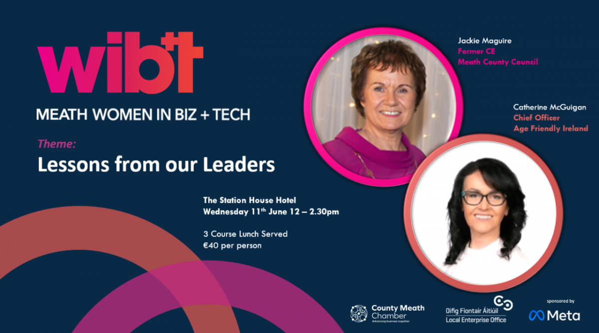 Lessons from women in leadership roles will be shared at Meath&rsquo;s Women in Biz + Tech Network summer event.