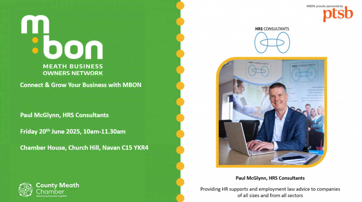 HR Supports & Employment Law Updates.  Member input from Paul McGlynn HRS Consultants